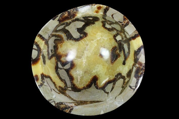 Polished Septarian Bowl - Madagascar #95119